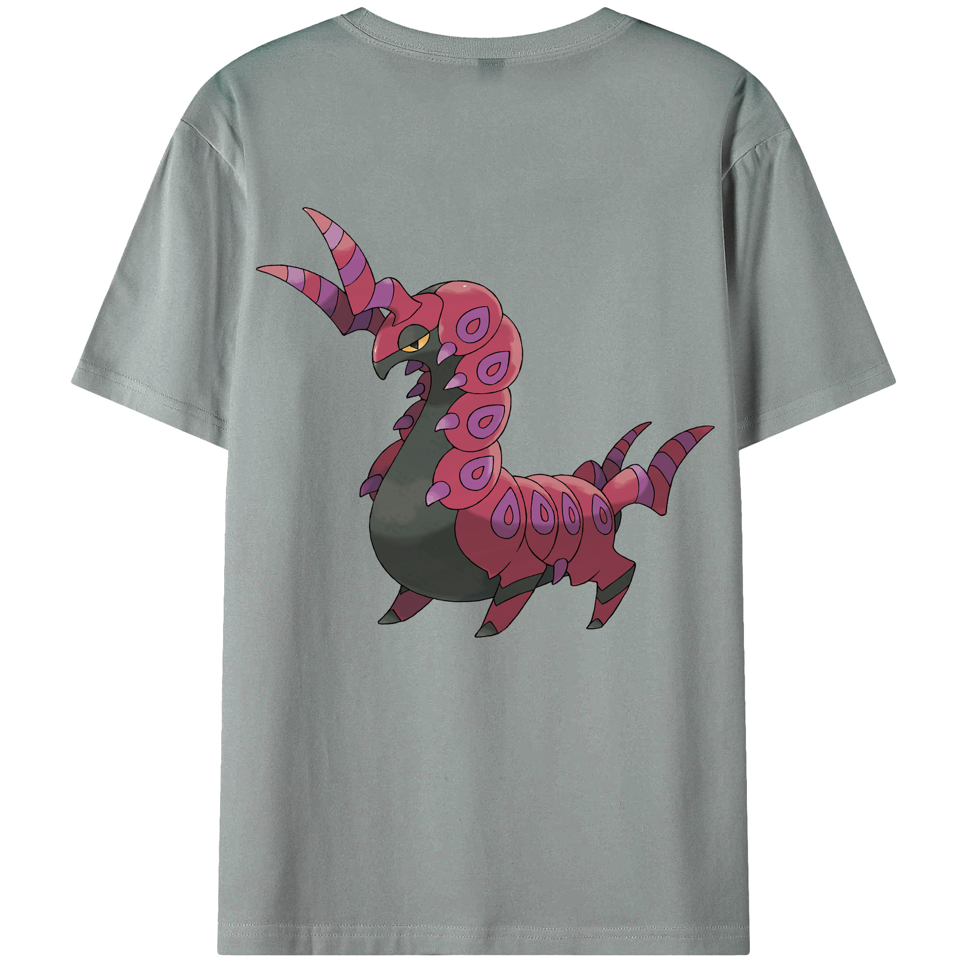 （画像用） ポケットモンスター Pokémon 綿100％ メンズ半袖Tシャツ（バックプリント） 通気性